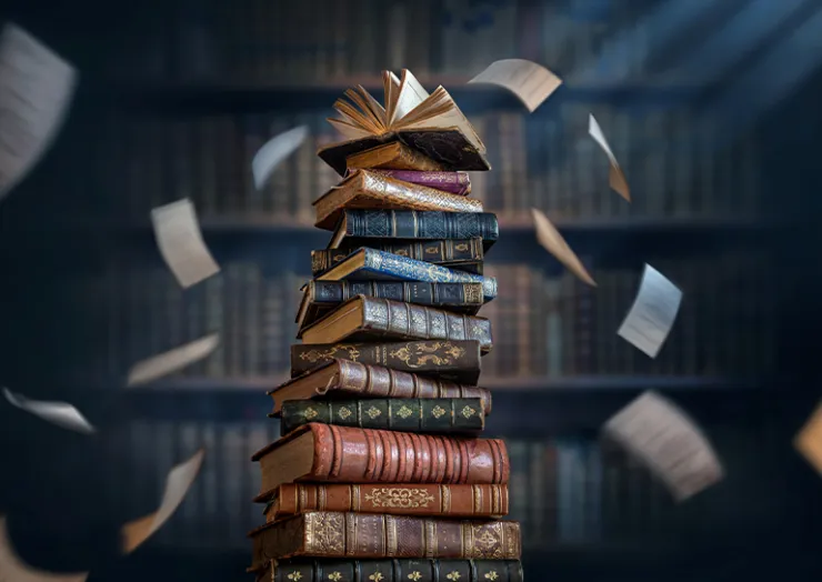 Stacks of books